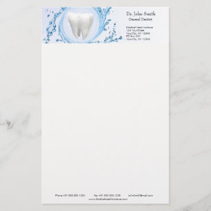 Dentist Dental Tooth Vatten Professionell Brevpapper