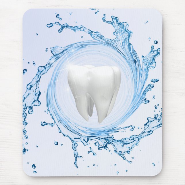 Dentist Dental Tooth Vatten Professionell Musmatta (Framsidan)