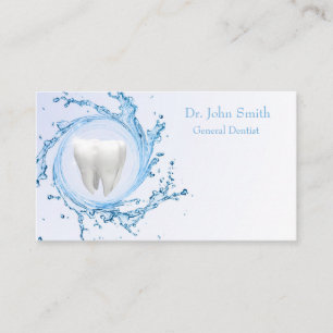 Dentist Dental Tooth Vatten Professionell Visitkort