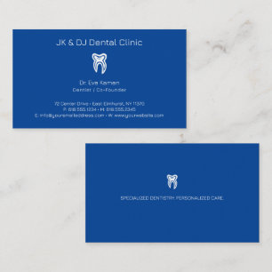 Dentist Dentalt kliniskt bruk Visitkort