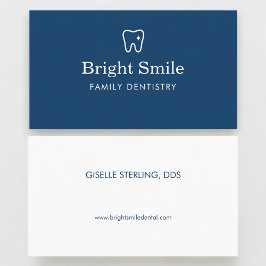 Dentist Dentistry Tooth Logo Visitkort