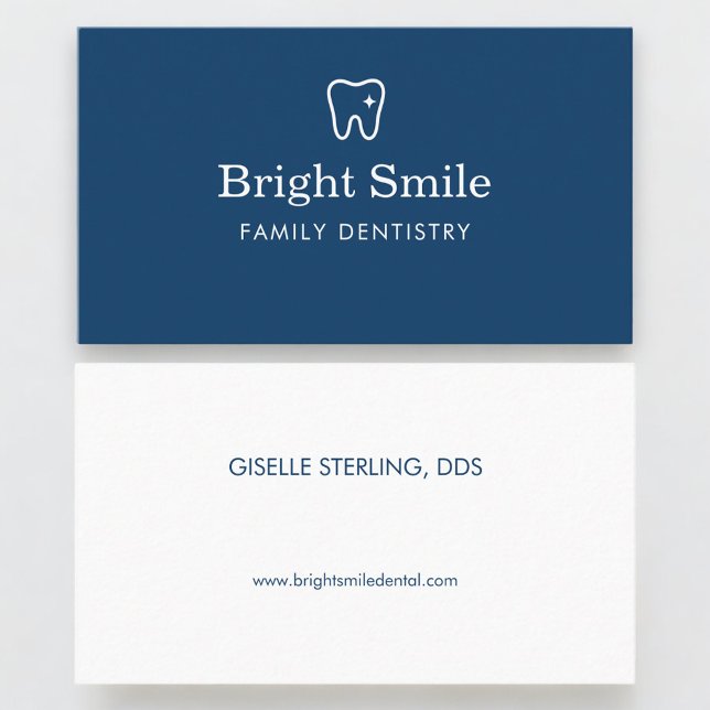 Dentist Dentistry Tooth Logo Visitkort (Skapare uppladdad)