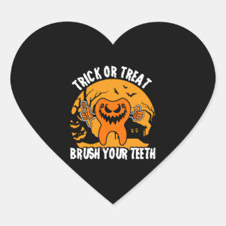 Dentist Design as Halloween Costume Hjärtformat Klistermärke