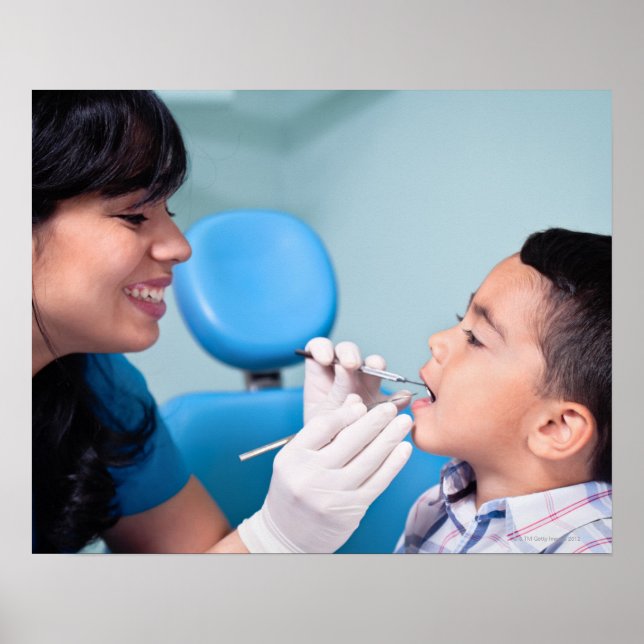 DENTIST, DOKTOR OCH PATIENSFÖRHÅLLANDE POSTER (Framsidan)