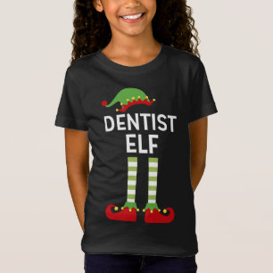 Dentist Elf Cute Matching Familjestandard T Shirt