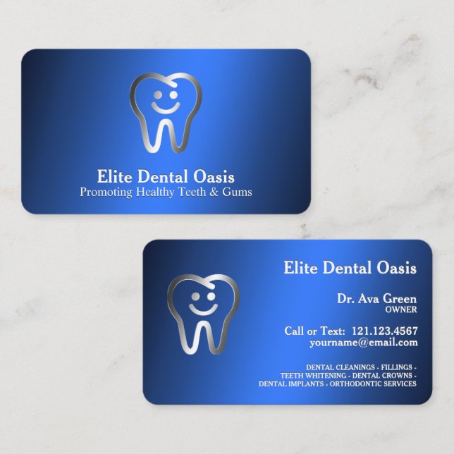 Dentist Elite Dental Visitkort (Fram/baksida)