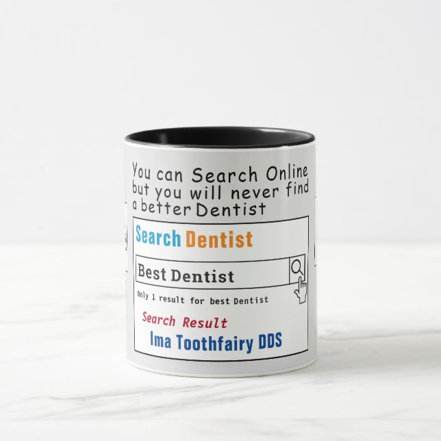 Dentist Funny Best Search Mugg (Center)