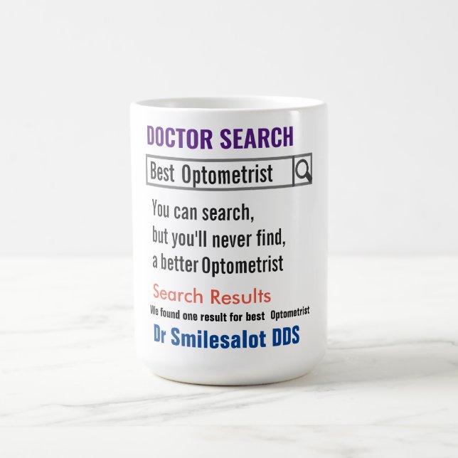 Dentist Funny Search Gift Mug Kaffemugg (Center)