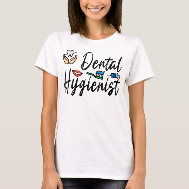 Dentist Gift Dental Hygienist T Shirt (Framsida)