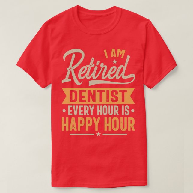Dentist Gift Ideas Dentist Retrött Gifts T Shirt (Design framsida)