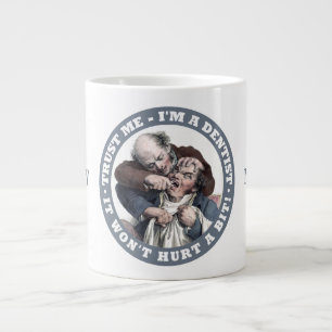 DENTIST humor anpassningsbar monogram mugg Jumbo Mugg