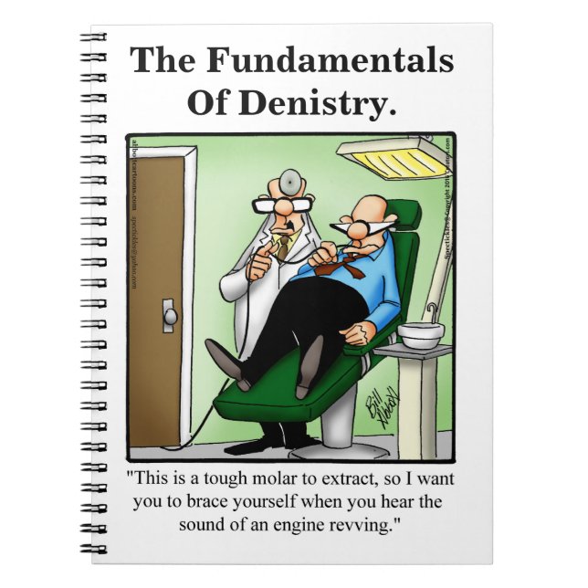 Dentist Humor Funny Notebook Gift Anteckningsbok (Framsidan)
