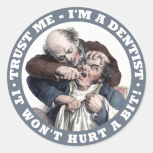 DENTIST humor klistermärken