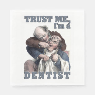 DENTIST humor pappra blöjor Pappersservett