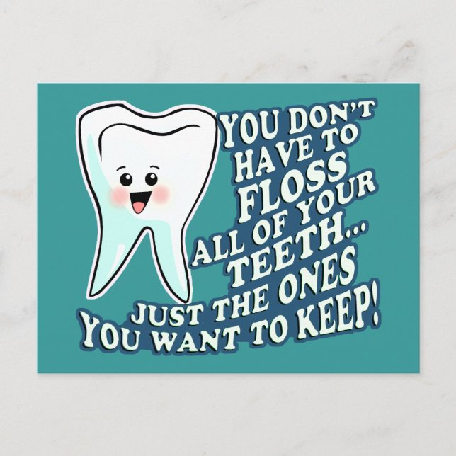 Dentist Hygienist Orthodontist Vykort (Framsida)