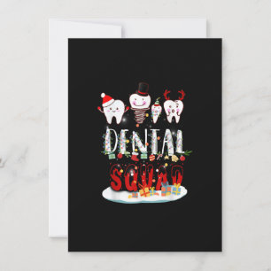 Dentist jul Dental Squad Funny Ljus for Bo Inbjudningar