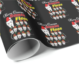 Dentist jul - Santa Floss Julafton Pun Presentpapper