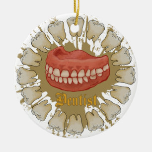 Dentist Julgransprydnad Keramik