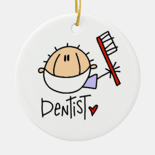 Dentist Julgransprydnad Keramik