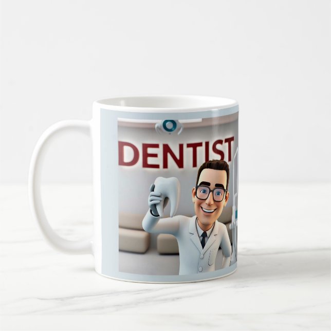 " DENTIST " KAFFEMUGG (Vänster)