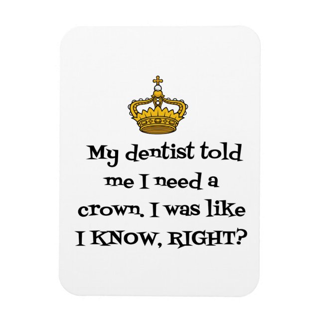DENTIST KRONA MAGNET (Vertikal)
