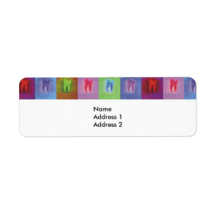 Dentist Label Returadress Etikett