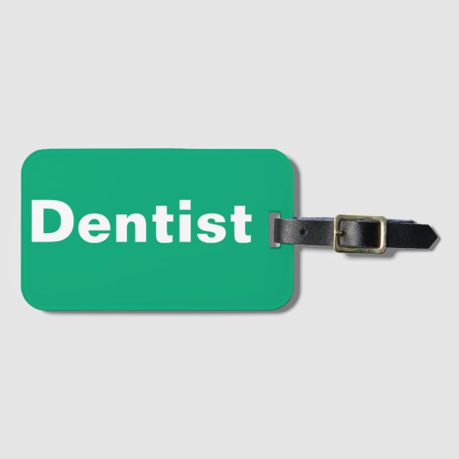 Dentist Luggage Tag Bagagebricka (Framsida horisontal)