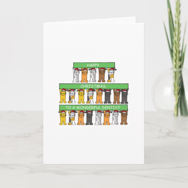 Dentist Lycklig jul Helgkort (Framsida)