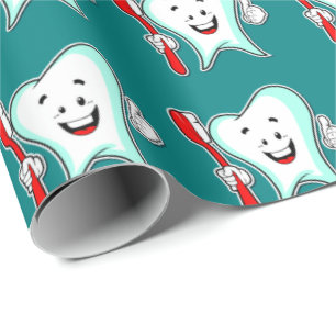 Dentist Lycklig Tooth Presentpapper