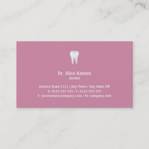 Dentist Lycklig Tooth Visitkort