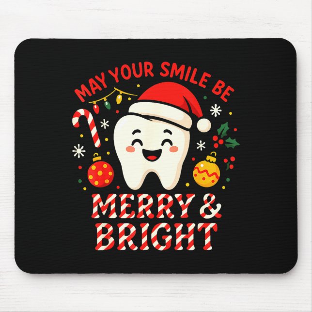 Dentist Merry Christmas May Your Smile Be Merry An Musmatta (Framsidan)