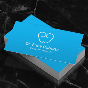 Dentist Minimum Toth Logotyp Plain Dental Office Visitkort