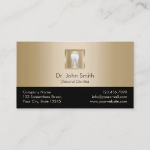 Dentist Modern Guld Dental Care Möte Tidsbeställning Kort