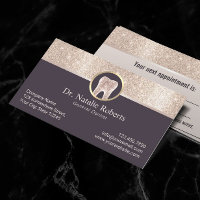 Dentist Modern Guld Gräns Tandtandstandläkare Logo