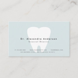 Dentist Modern Light Blue Appointcard Visitkort