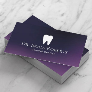 Dentist Modern Lila Dental Office Visitkort