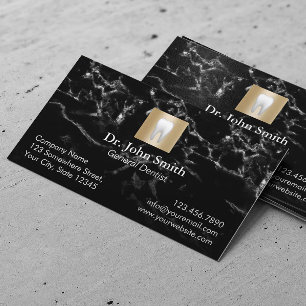 Dentist Modern marble Dental Care Möte Tidsbeställning Kort
