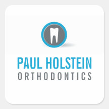 DENTIST - modern professionell-logotyp-grått-blått