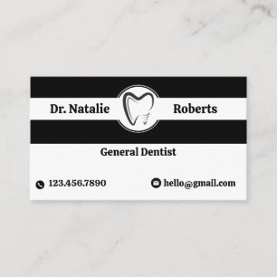 Dentist Modern Tand Logotyp Dental Care Möte Tidsbeställning Kort