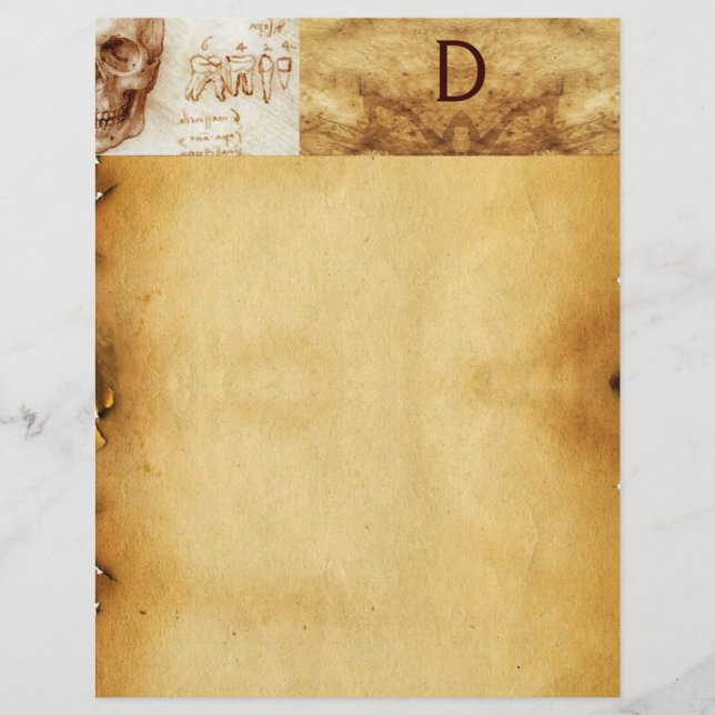 DENTIST MONOGRAM,ANSKT PARCHMENT (Framsida)