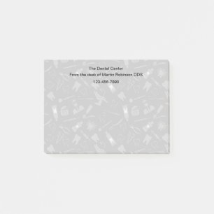 Dentist Mönster Office Sticky Notes Post-it Block