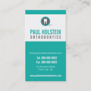 DENTIST - MÖTE, modern logotyp för tandtand Tidsbeställning Kort