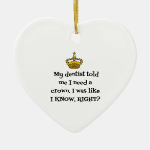 DENTIST NEED KRONA JULGRANSPRYDNAD KERAMIK