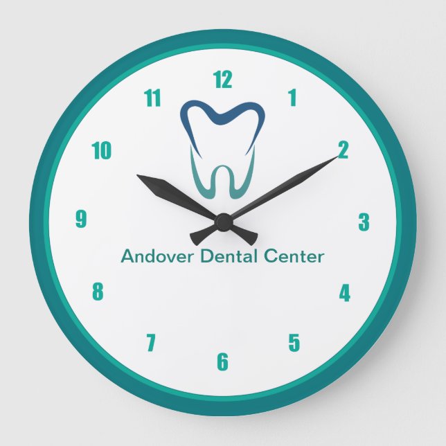 Dentist Office Custom Waiting Room Clocks Stor Klocka (Framsida)