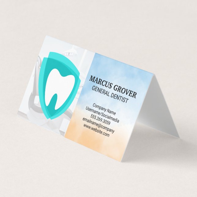 Dentist Office | Dental Health Logo Visitkort (Framsida)