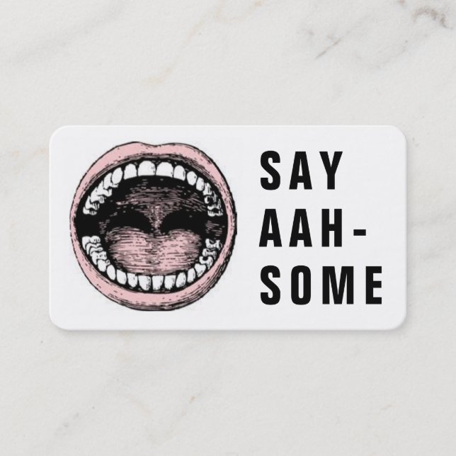 Dentist Office Dental Möte Tidsbeställning Kort (Framsida)