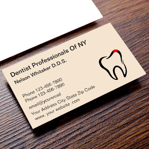 Dentist Office Dental Professionells Visitkort