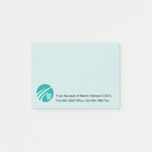 Dentist Office Editable Office Sticky-Anteckningsb Post-it Block