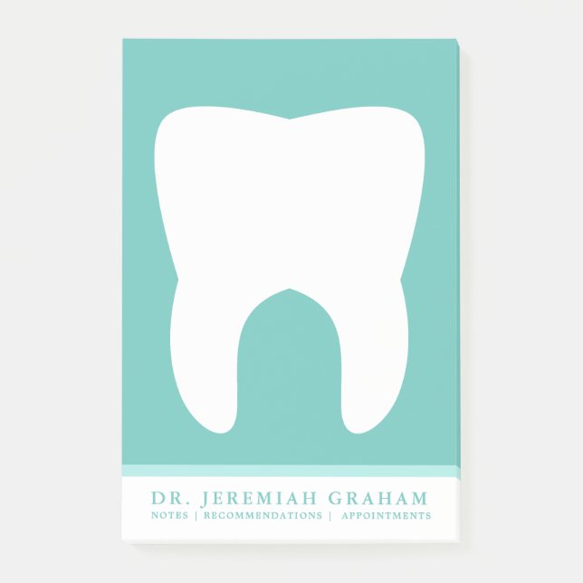 Dentist Office Personal| Professionell Grönt av ka Post-it Block (Framsida)