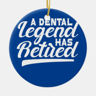 Dentist Orthodontist a Dental Legend har blivit pe Julgransprydnad Keramik